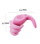 Purple 5-Pair Set Ergonomic Silicone Earplugs - Waterproof for Swimming, Reusable for Noise Cancelling Sleep