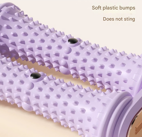 Blue Dual Foot Massager Roller - Therapeutic Deep Tissue Tool for Plantar Fasciitis, Arch Pain Relief & Muscle Relaxation