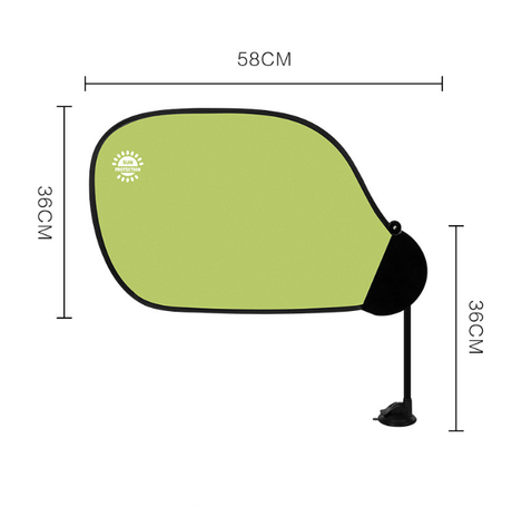 Universal Adjustable Car Window Sunshade - Flexible Arm with Suction Cup for Total Sun & Glare Protection
