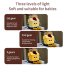 Adorable Milk Carton LED Night Light - USB Rechargeable Silicone Lamp with Tap Control, Timer & 3 Brightness Levels