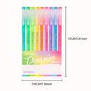 Lip Stick Red 9PCS/Set Languo Dopamine Gel Pen Set - Vibrant Multi-Color Writing Instruments for Creativity