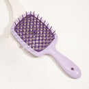 Purple 8-Piece Detangling Hair Brush Set - Vented Wet/Dry Brushes for Smooth, Knot-Free Hair
