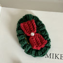 Christmas Collection Hair Clips - Set of 5 Random Main Image Styles, Festive Knitted Tree & Bow BB Clips, Bangs Clips & Hair Accessories