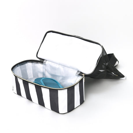 Blue 2-in-1 Large Capacity Beach Bag - Portable Swim & Travel Tote with Insulated Cooler (45x17x40 cm)