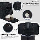 Large Capacity Foldable Travel Duffle Bag - Detachable Shoulder Strap, Gym & Yoga Storage, Business Luggage & Sports Bag (24.5x11.5x14 inches)