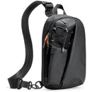 Black Modern Urban Sling Bag Crossbody Chest Pack with Quick Adjustable Strap Compact Daypack for Travel and Daily Commute