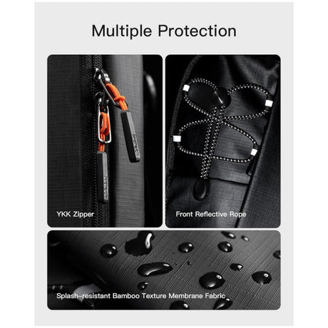 Black Modern Urban Sling Bag Crossbody Chest Pack with Quick Adjustable Strap Compact Daypack for Travel and Daily Commute