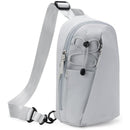 Grey Modern Urban Sling Bag Crossbody Chest Pack with Quick Adjustable Strap Compact Daypack for Travel and Daily Commute