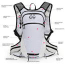 White Lightweight Outdoor Hiking Backpack Nylon Daypack for Cycling Camping and Mountaineering Breathable Sports Bag Ideal for Australian Adventures