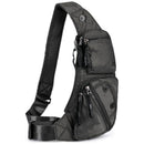 Black Tactical Style Sling Bag Crossbody Chest Pack Lightweight Daypack for Travel Hiking and Cycling Fits 8.3 Inch Notebook Ideal for Australian Outdoors