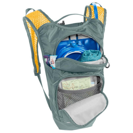 Green Compact Hydration Backpack Lightweight Cycling Daypack for MTB and Running Breathable Mesh Shoulder Straps Outdoor Sports Bag