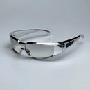 3 Pack Y2K Cyberpunk Sunglasses Futuristic Rectangular Shades Sci-Fi Style Fashion Eyewear for Festivals and Raves Ideal for Men and Women