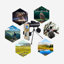 10-30X50 High Power Zoom Monocular Telescope Set with Smartphone Holder and Tripod Waterproof HD Spotting Scope for Bird Watching Camping and Concerts