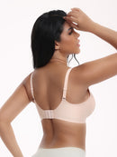 XXL Black Women Seamless Wire-Free Bra Comfortable Full Coverage Bralette Invisible Wireless Lingerie for Everyday and Sleep