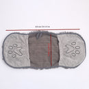 Grey Super Absorbent Pet Drying Towel with Hand Pockets Soft Chenille Microfiber Dog Bath Towel Quick Dry for Cats and Dogs after Grooming or Beach