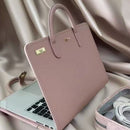 14 Inch Laptop Carry Case with Handles PU Leather Protective Sleeve Cover for Women Office and Study Work-in-Case Design