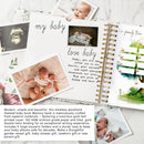 Bunny Printed Baby Memory Book with Gift Box Hardcover Milestone Journal Your First Years Story Cute Bunny Theme for Boys Girls Pregnancy to Toddler Keepsake