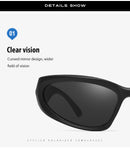 2 Pack Purple Frame + Blue Frame Sports Sunglasses Men Small Frame Cycling Glasses Anti-Glare UV Protection Outdoor Eyewear Ideal for Driving and Running