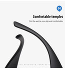 2 Pack Purple Frame + Blue Frame Sports Sunglasses Men Small Frame Cycling Glasses Anti-Glare UV Protection Outdoor Eyewear Ideal for Driving and Running