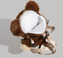 Beige Bear Cute Plush Teddy Bear Backpack Stuffed Animal Rucksack Convertible Shoulder Bag for Girls and Teens Brown Novelty Gift