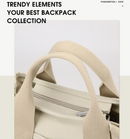 Beige Small Canvas Tote Bag Crossbody Lunch Handbag with Adjustable Strap Fits 9.7 Inch Tablet for Women Daily Work and Travel