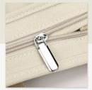 Black Small Canvas Tote Bag Crossbody Lunch Handbag with Adjustable Strap Fits 9.7 Inch Tablet for Women Daily Work and Travel