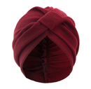 Wine Red 3 Pack Women's Cotton Waffle Knit Turban Headwrap - Thickened Indian Style Beanie Cap - One Size Fits All for Australian Daily Wear
