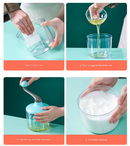 Green-blue Manual Hand-Crank Rotary Egg Beater and Cream Whisk - Large Capacity Baking Mixer for Australian Home Kitchens and Cake Making