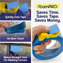 15 Pack Masking Tape Cutter Set (5 x 3 Sizes) Compact Clip-On Dispenser for 1", 1.5" & 2" Rolls Painter's Tape DIY Tool