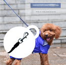 Blue 3-in-1 Retractable Dog Leash with LED Flashlight and Waste Bag Dispenser 5m Nylon Lead for Dogs up to 20kg Essential Pet Walking Gear
