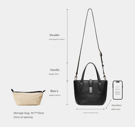 Brown Women's Vegetable Tanned Leather Bucket Bag Minimalist Crossbody Handbag with Inner Canvas Pouch for Work Daily Use