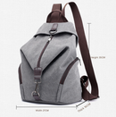 Brown Women's Vintage Canvas Backpack Casual Daypack Retro College School Bag Large Capacity Rucksack for Travel Work & Daily Use