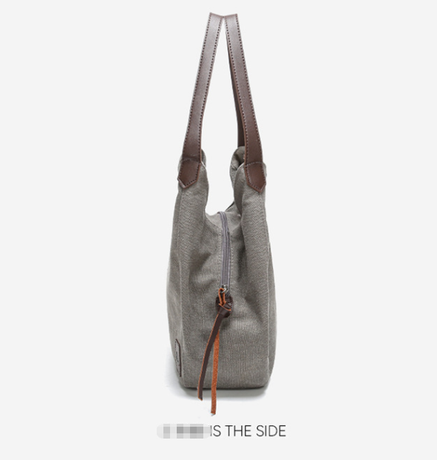 Purple Women's Canvas Hobo Handbag Multi-Compartment Shoulder Tote Bag Minimalist Casual Purse 30cm for Work Shopping & Travel