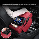 Premium Car Armrest Organizer & Comfort Pad(Beige)