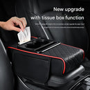 Premium Car Armrest Organizer & Comfort Pad(Beige)