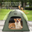 Small Size Pet Tent for Cats & Dogs(Khaki) - Portable Comfort Shelter with Soft Cushion