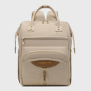 Multifunctional Diaper Bag Backpack(Apricot) - Large Capacity & Organized Storage for Baby Essentials