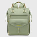 Multifunctional Diaper Bag Backpack(Green) - Large Capacity & Organized Storage for Baby Essentials