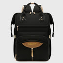 Multifunctional Diaper Bag Backpack(Black) - Large Capacity & Organized Storage for Baby Essentials