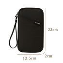 Travel Document Organizer(black) - Multi-Pocket Design, Lightweight, Luggage-Friendly Storage