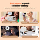 Black Magnetic Phone Light & Stand - Rechargeable, Tri-Color, Portable