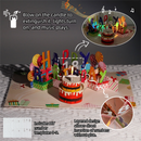 Interactive 3D Pop-Up Birthday Card with Music, Light
