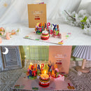 Interactive 3D Pop-Up Birthday Card with Music, Light