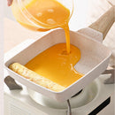Black Rectangular Non-Stick Frying Pan 19×14×4cm - Open, Induction & Gas Compatible