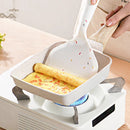 Black Rectangular Non-Stick Frying Pan 19×14×4cm - Open, Induction & Gas Compatible
