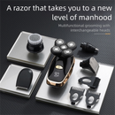 Black 5-in-1 Head Shaver & Grooming Kit - USB Charge