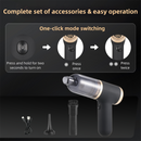 Black Portable 2-in-1 Cordless Vacuum Duster Kit with 2 Attachments