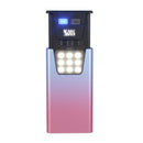Pink-Blue Magnetic Flashlight: Spotlight, COB Flood,  Red&Blue Warning