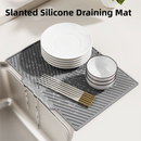 2PC Black Multi-Use Drain Mat (51x43 cm) – Non-Slip Heat Protection for Dish Drying & Prep