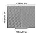 2PC Black Multi-Use Drain Mat (51x43 cm) – Non-Slip Heat Protection for Dish Drying & Prep